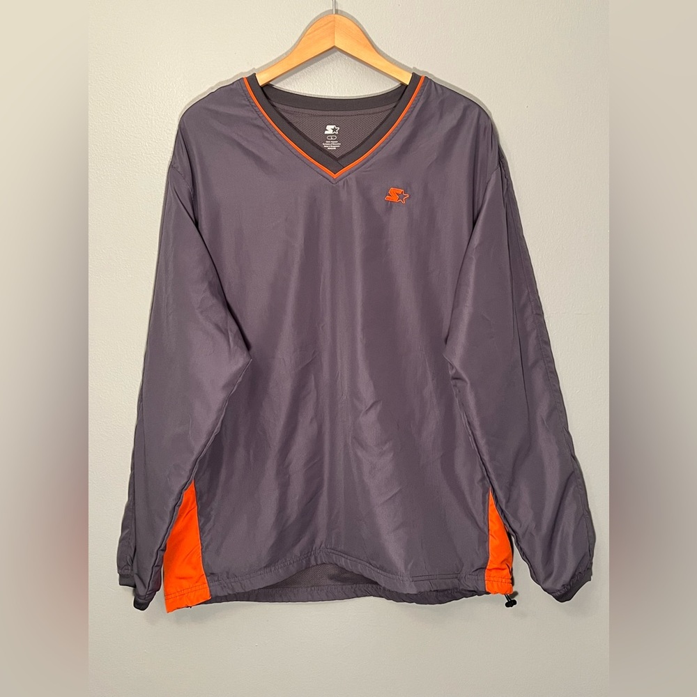 Vintage Starter Windbreaker Pullover Crewneck Sweatshirt Size XL Adult